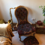 french chair and futon